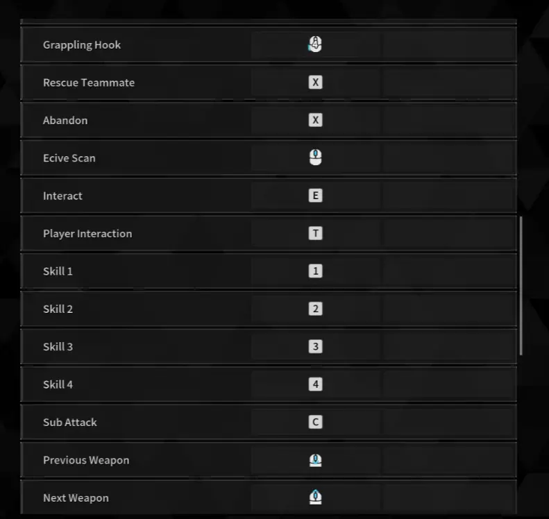 M&K Settings