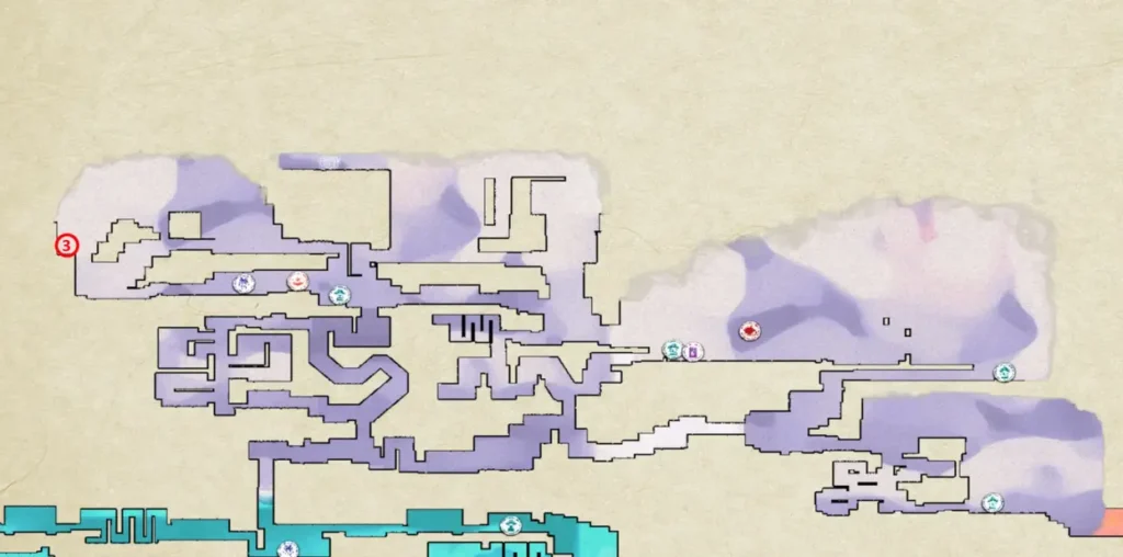 Map of Megumi Mountain