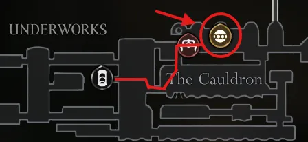 Shredded organ location on the map