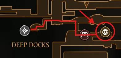 Skewered organ locations on the map