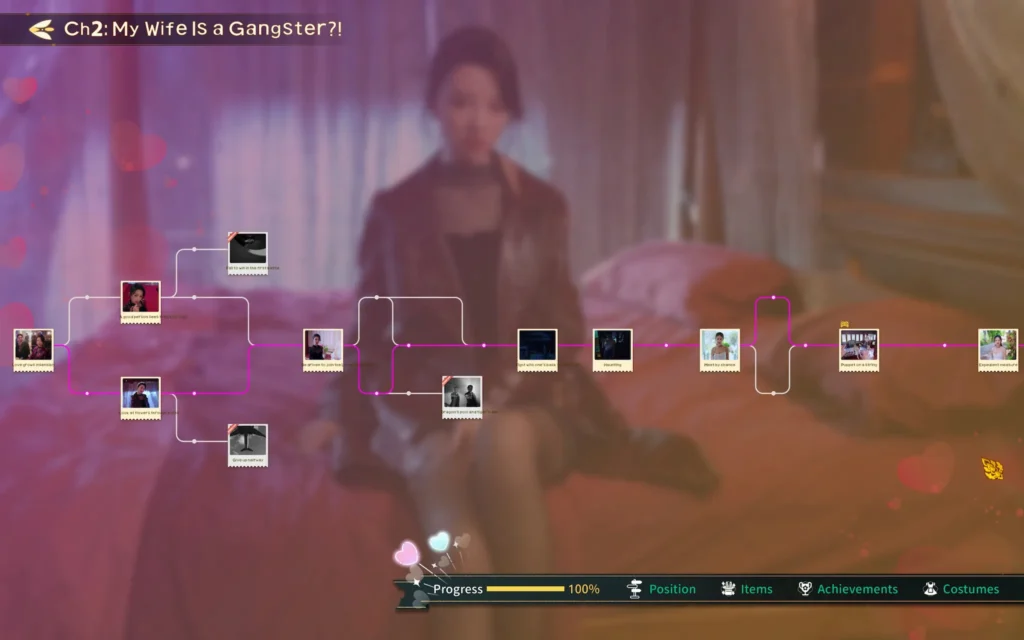 all choices, routes and keys in chapter 2 in Heartbeat in Thailand game.
