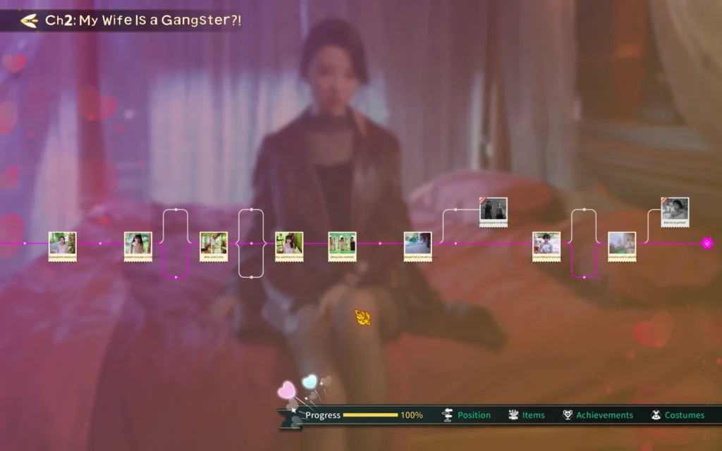 all choices, routes and keys in chapter 2 in Heartbeat in Thailand game.
