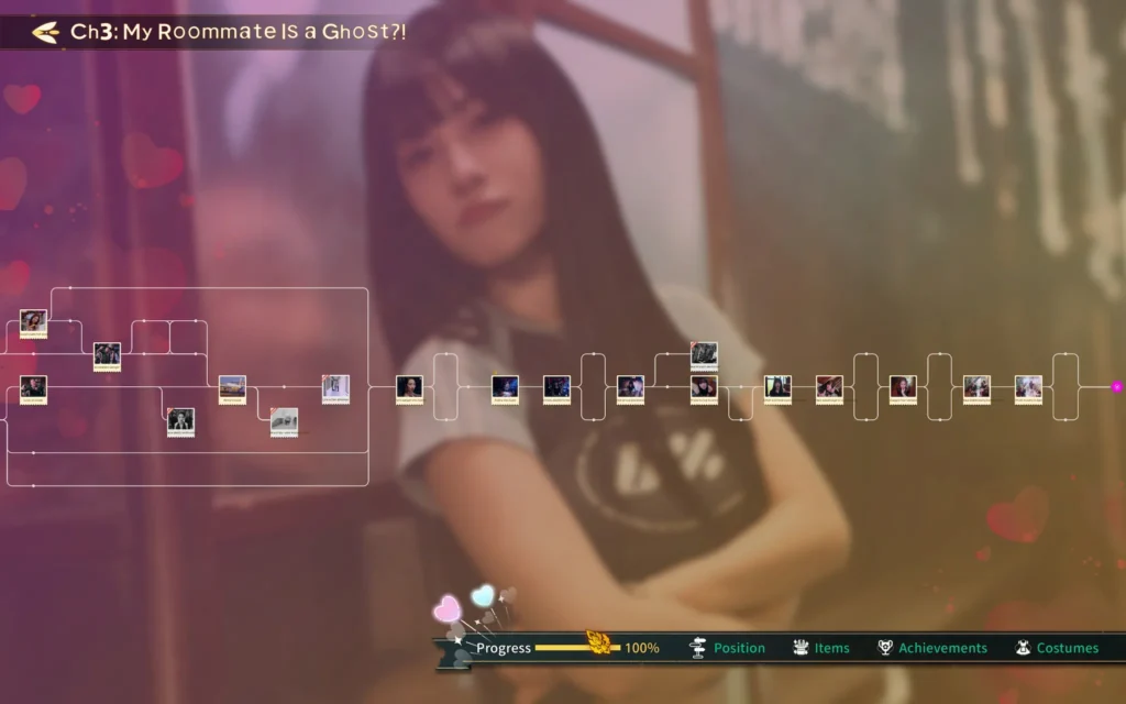 all choices, routes and keys in chapter 3 in Heartbeat in Thailand game.