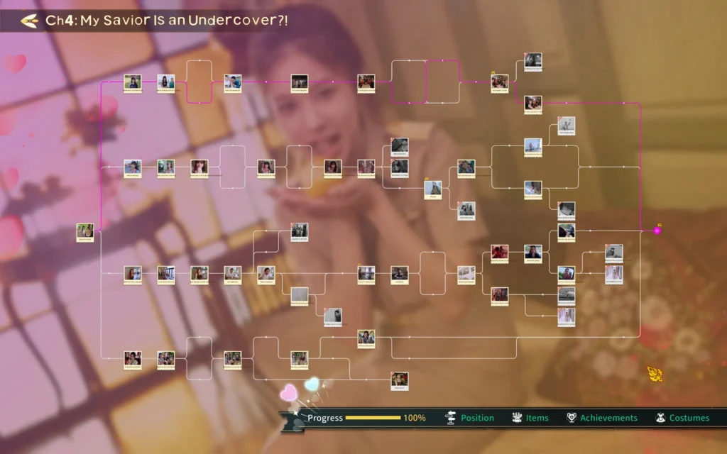 all choices, routes and keys in chapter 4 in Heartbeat in Thailand game.