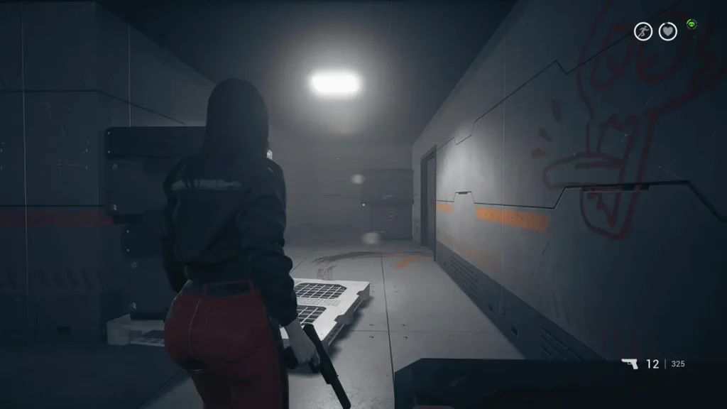 First mark, just keep moving forward normally, unmissable