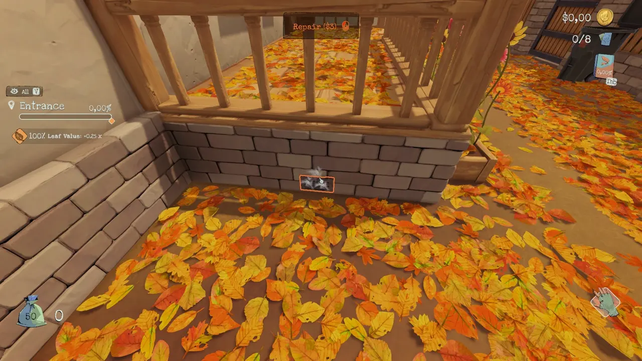 Inlet 2 on the porch left side location reference