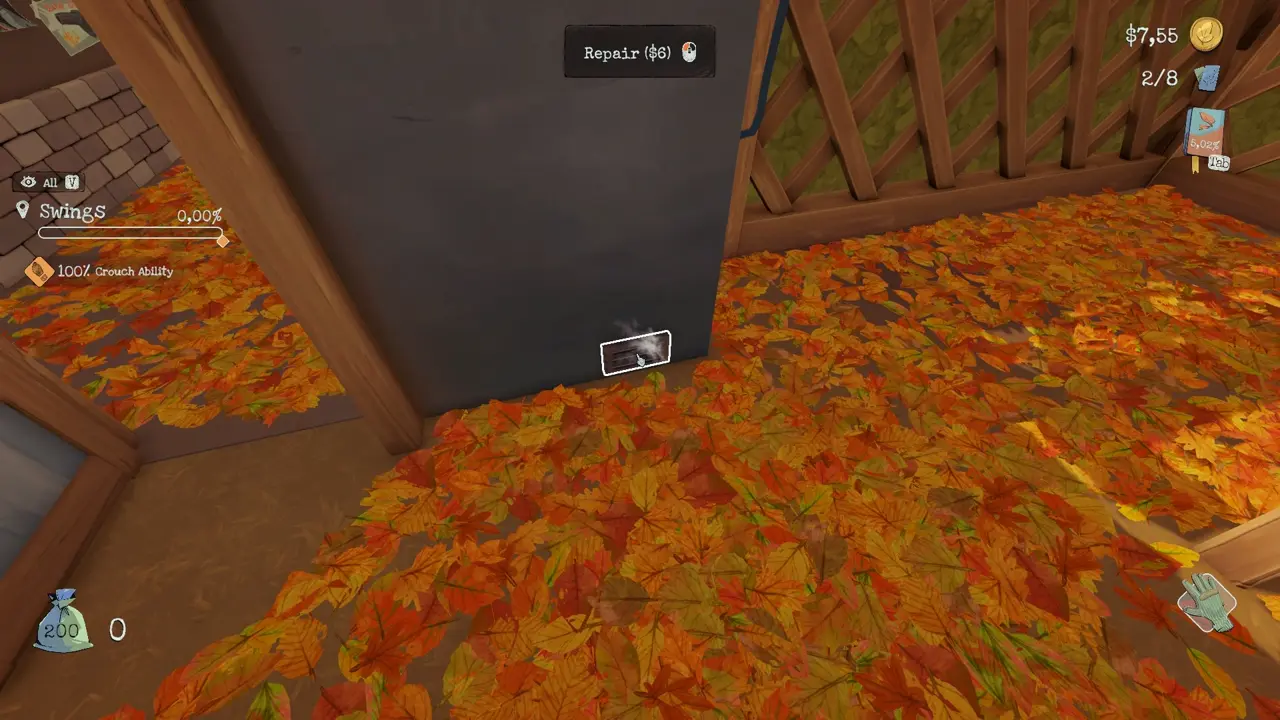 Inlet 4 in the swings area on the back side of the garage location reference