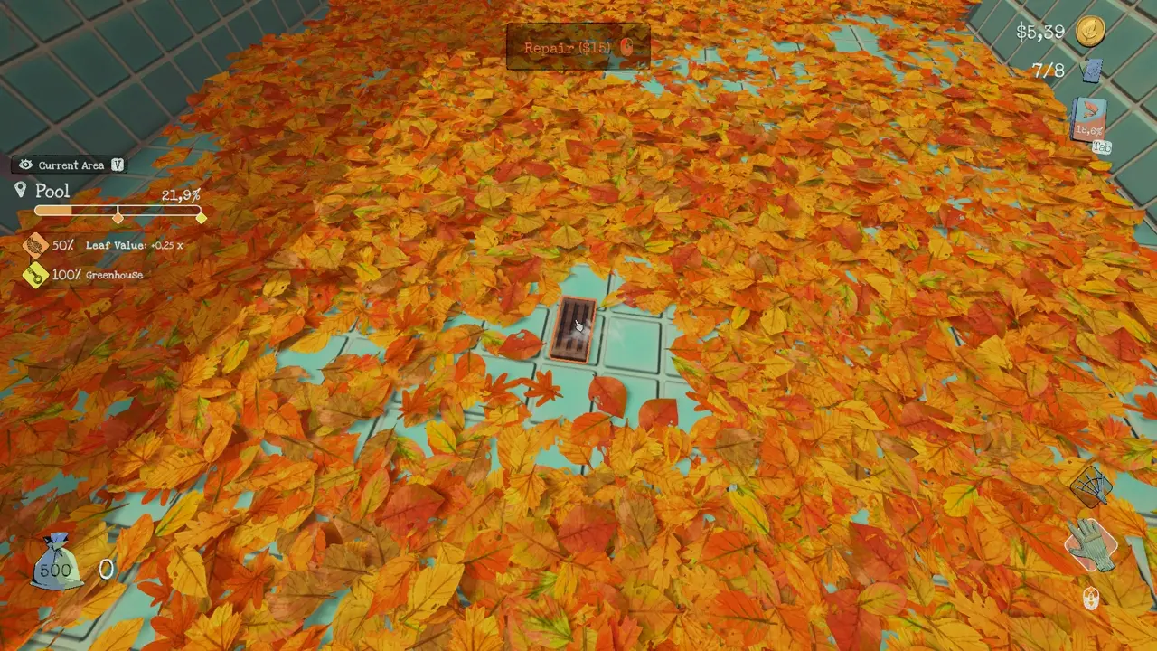 Inlet 6 in the middle of the pool location reference