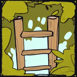 Basement access through the garage back door and open hatch