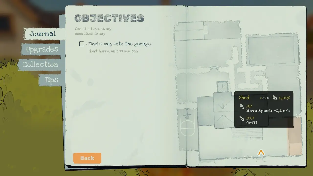 Big wooden fence door between shed and house leading to grill area