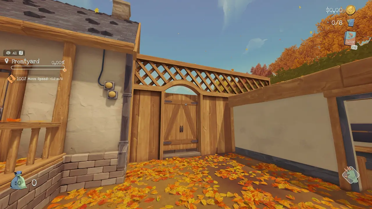 View of the grill area entrance from the shed roof