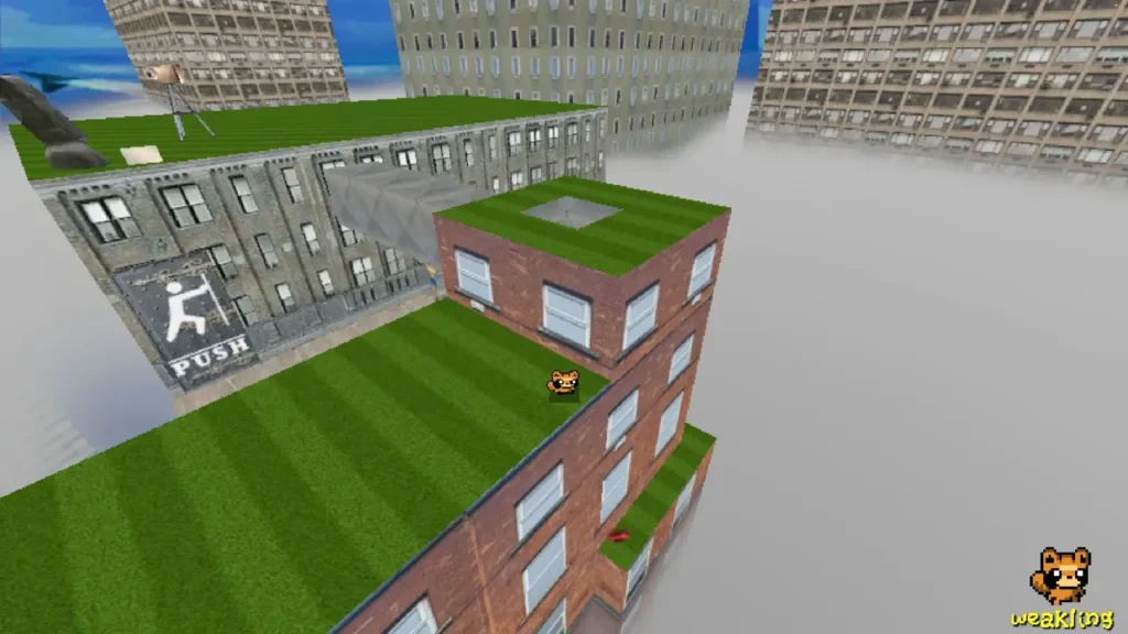 Route through the city area toward the third cat.