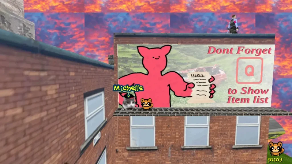 First cat on the billboard behind the gym.