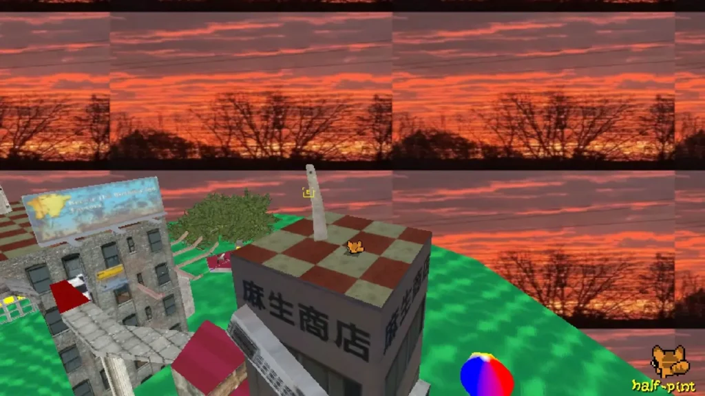 Lugh stone at the top of the building.