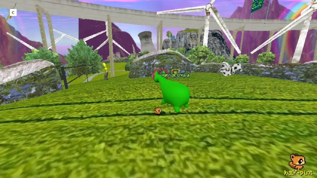 Patrick O’Hara inside the cow pen.