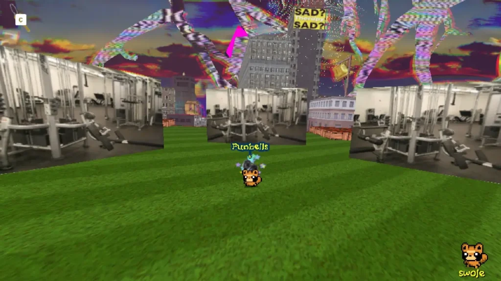 Final dumbbell location in Act 4.