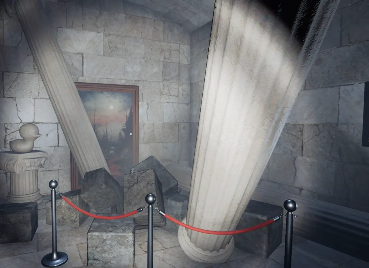 Crime Scene Cleaner Amber Alert pedestal bust placement solution