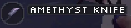 Amethyst Knife item in Lucid Blocks