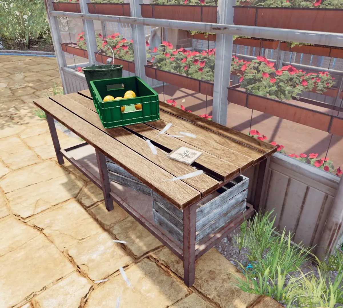 Crime Scene Cleaner Circle of Friends fourth CD near greenhouse on upper terrace