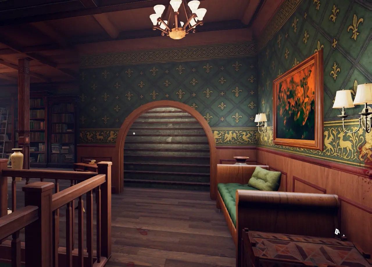 Crime Scene Cleaner Circle of Friends stairs back to first floor area