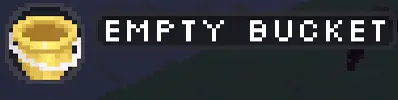 Empty Bucket item in Lucid Blocks