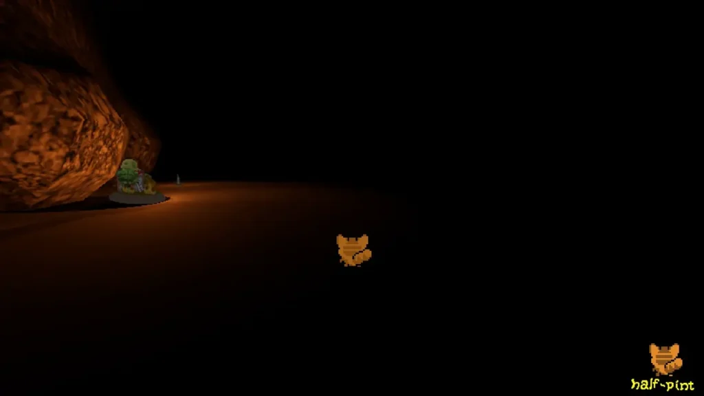 Back of the huge stone beanie.