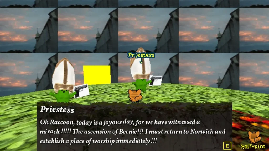 Priestess after the crucifixion scene.