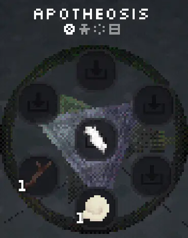 Feather crafting recipe screenshot