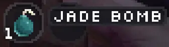 Jade Bomb item in Lucid Blocks
