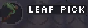 Leaf Pick item in Lucid Blocks