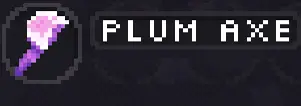 Plum Axe item in Lucid Blocks
