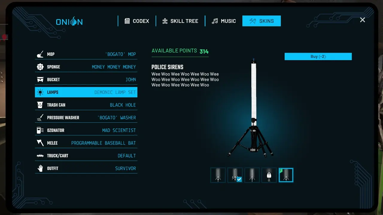 Crime Scene Cleaner Act 2 lamps skin