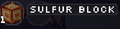 Sulfur Block in Lucid Blocks