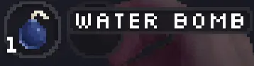 Water Bomb item in Lucid Blocks