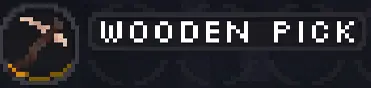 Wooden Pick item in Lucid Blocks
