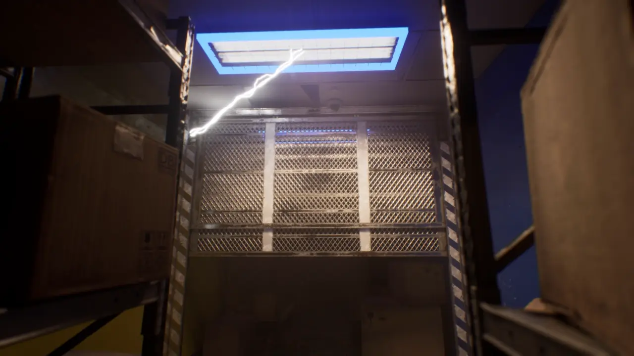 Subliminal Bounce House take light from wall gap