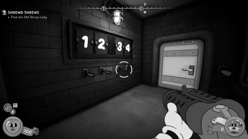 Codes 1 in secret room