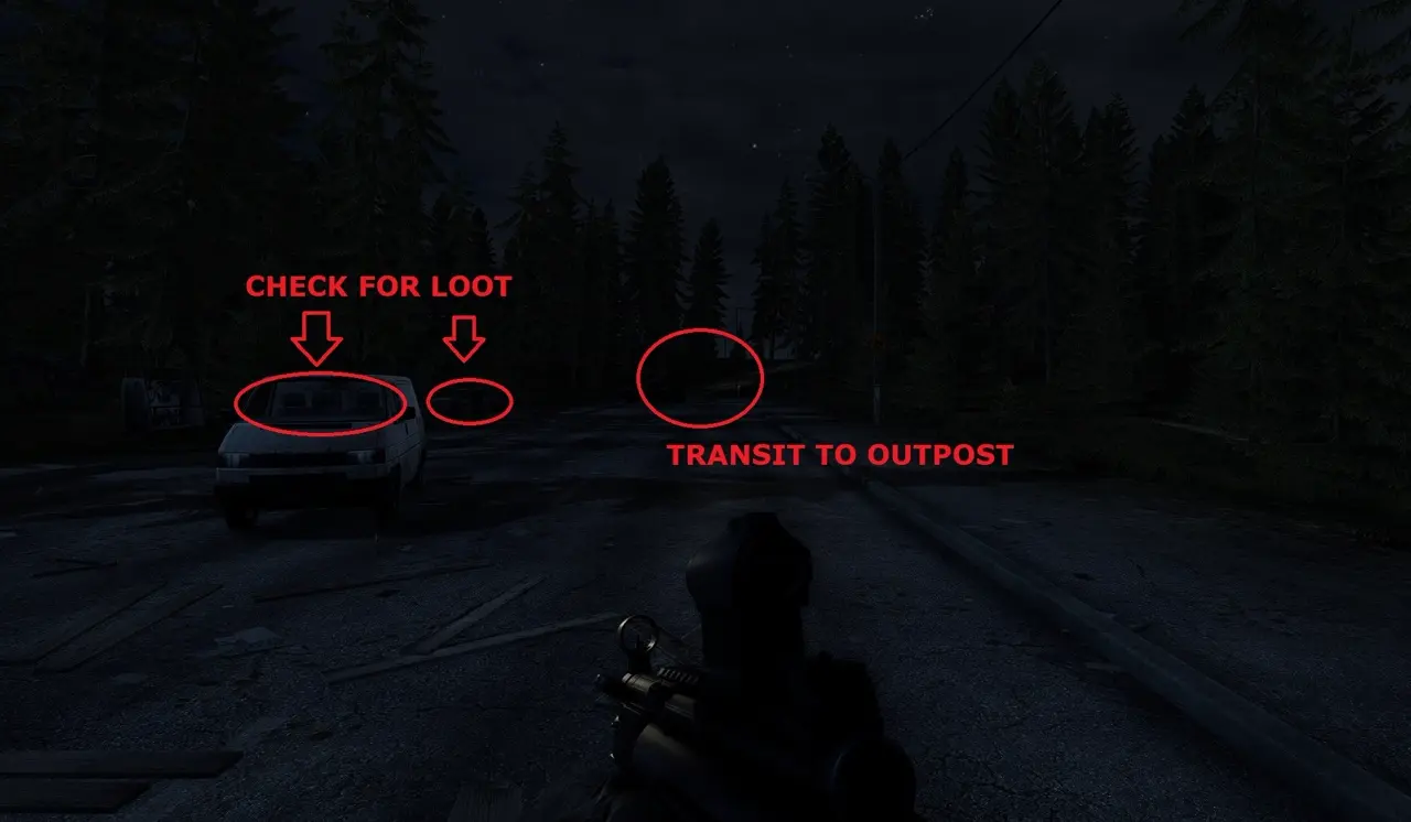 Doctor location in school area and main road path