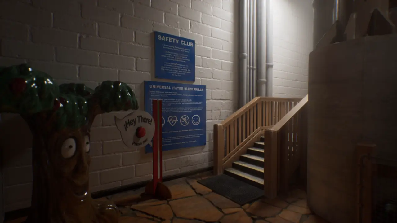 Subliminal WaterWorks button for the second gate