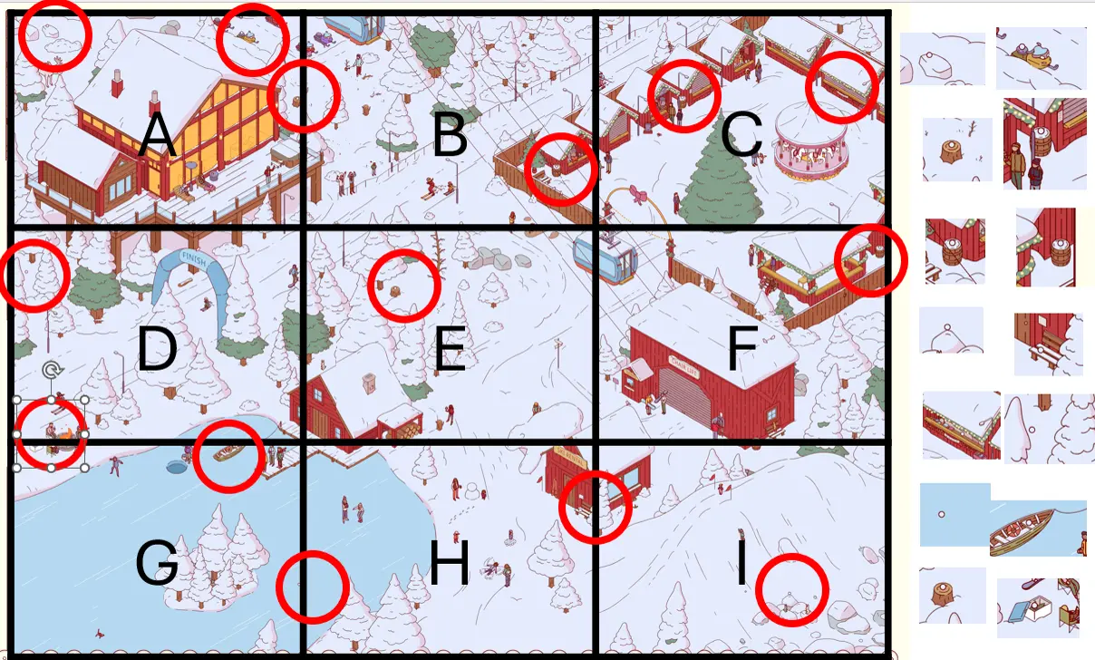 Nippets Winter snowballs locations guide
