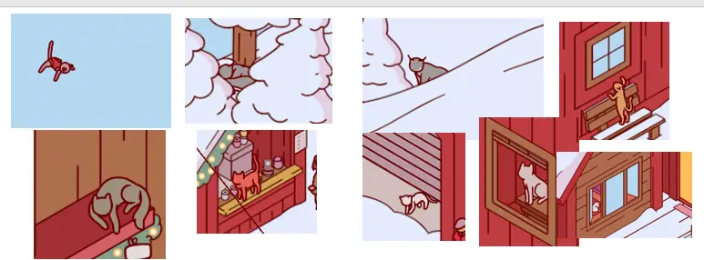 Nippets Winter cable car and cats walkthrough