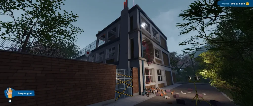House Flipper 2 Sakura DLC Anime School buyable house exterior at night