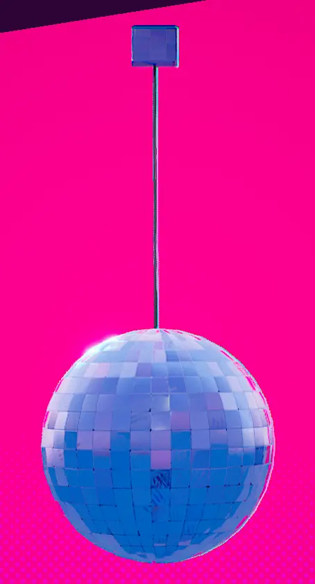 Disco Wrecking Ball furniture memorabilia in Dead as Disco