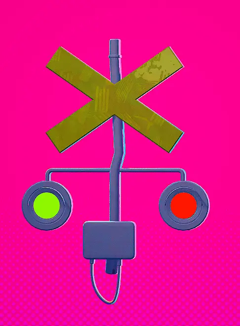 Railroad Crossing furniture memorabilia in Dead as Disco