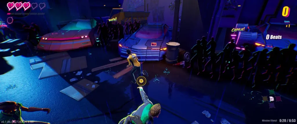 D.E.D.'s photograph is on one of the cars in the first part of the Prophet's stage.