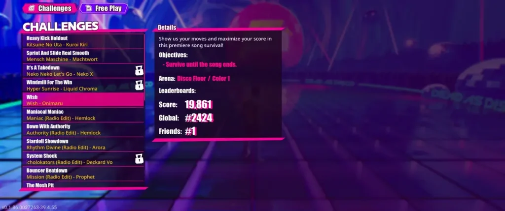 To unlock the song, I need to complete the quest in Infinite Disco.