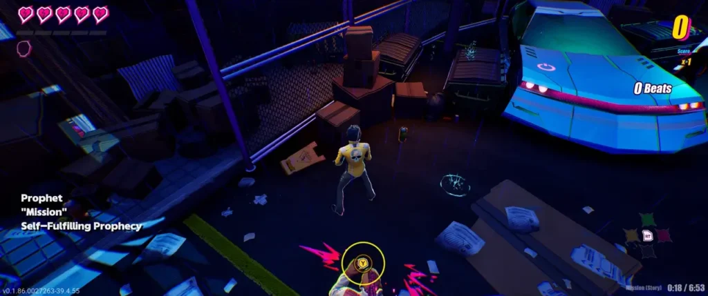 The spray cans are located near the back in the first part of the Prophet's scene.
