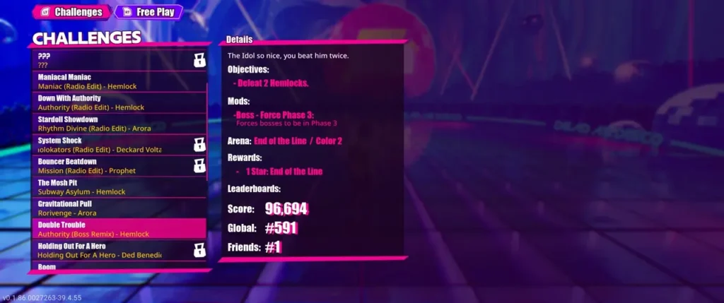You can find the Double Trouble Challenge in the missions section of Infinite Disco.
