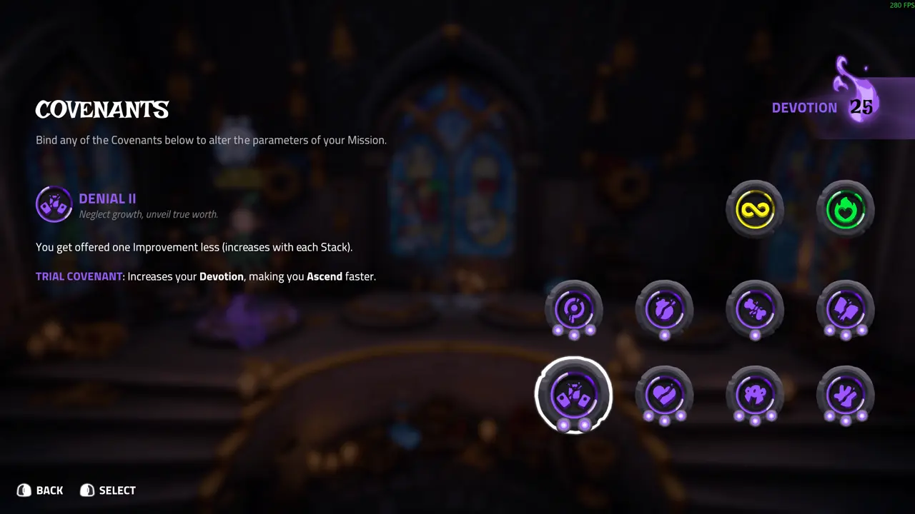 Denial devotion modifier unlock requirement