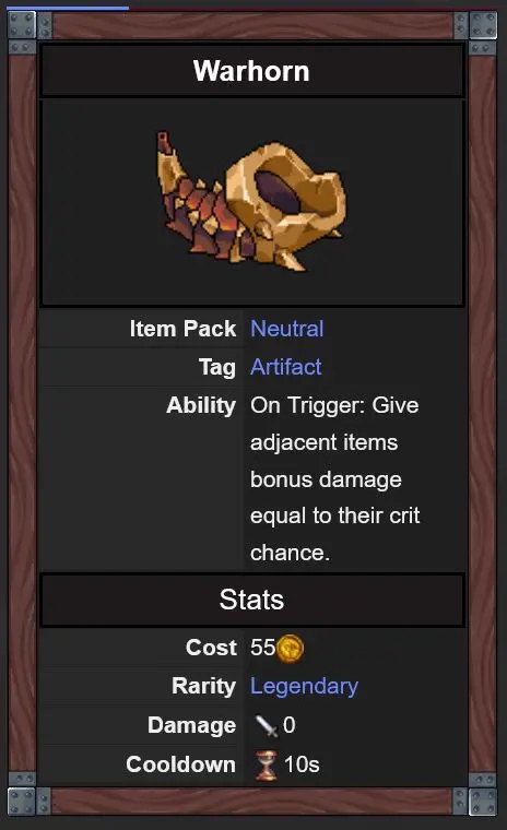 Oaken Tower Warhorn crit chance bonus mechanic